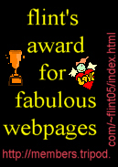 Flint's award for fabulous webpages
