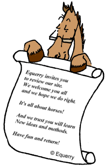 Equerry mascot - Welcome Poem - copyright Equerry